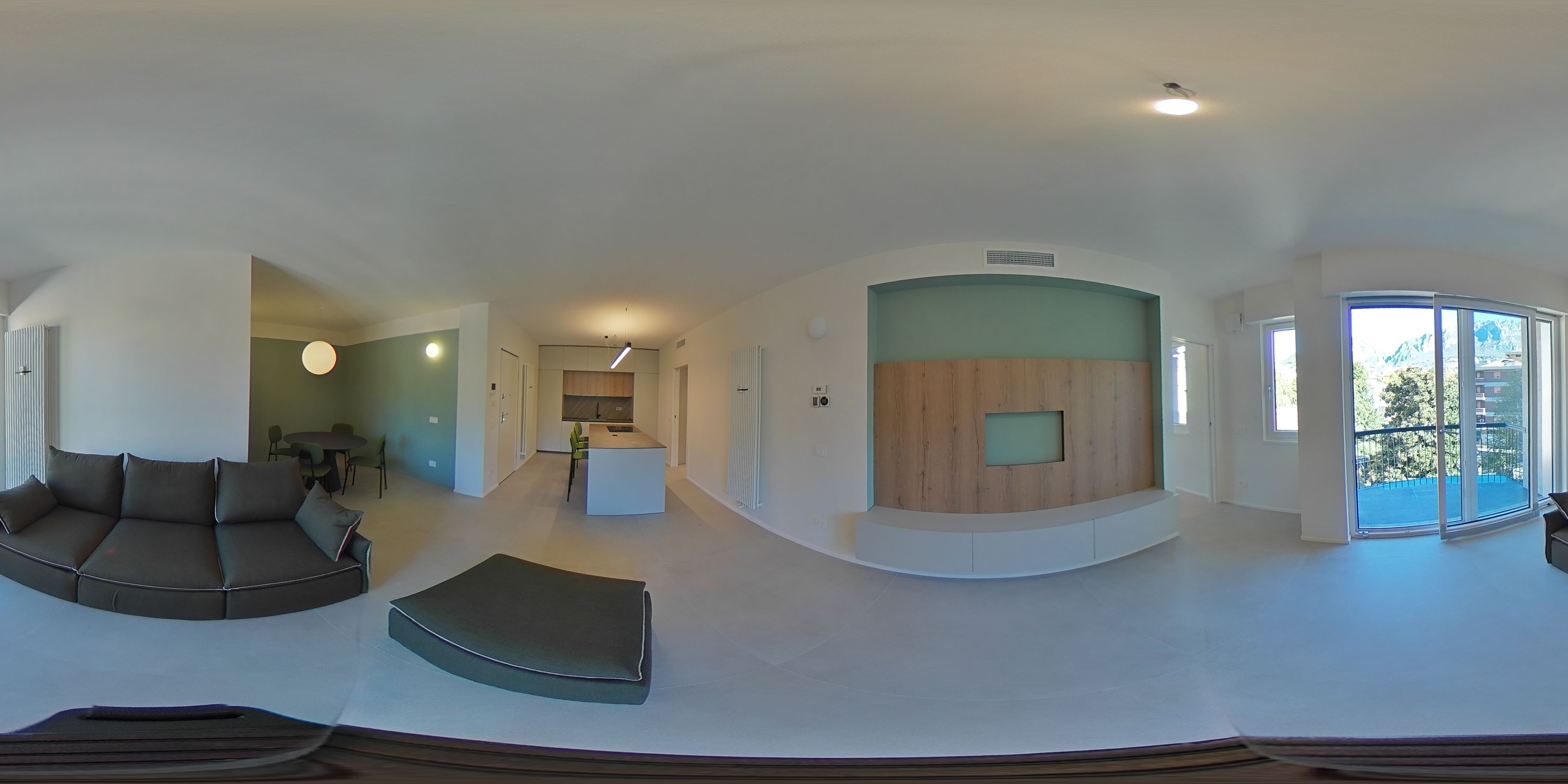 Soggiorno con angolo cottura